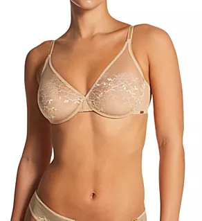 Glossies Lace Sheer Bra Nude 30B