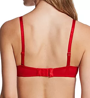 Glossies Lace Sheer Bra Chili Red 32D