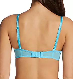 Glossies Lace Sheer Bra Turquoise Sea 30D