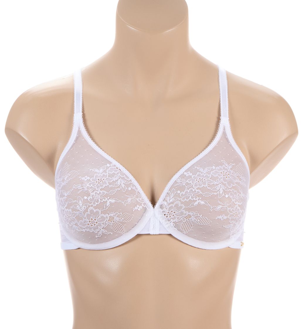 Gossard Glossies Lace Sheer Bra White 30D  - Image 1