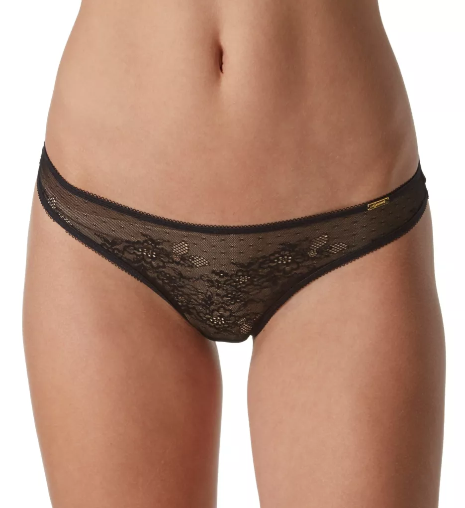 Gossard Glossies Lace Sheer Thong 13006 - Image 1