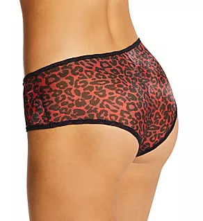 Glossies Leopard Short Panty Black/Red L