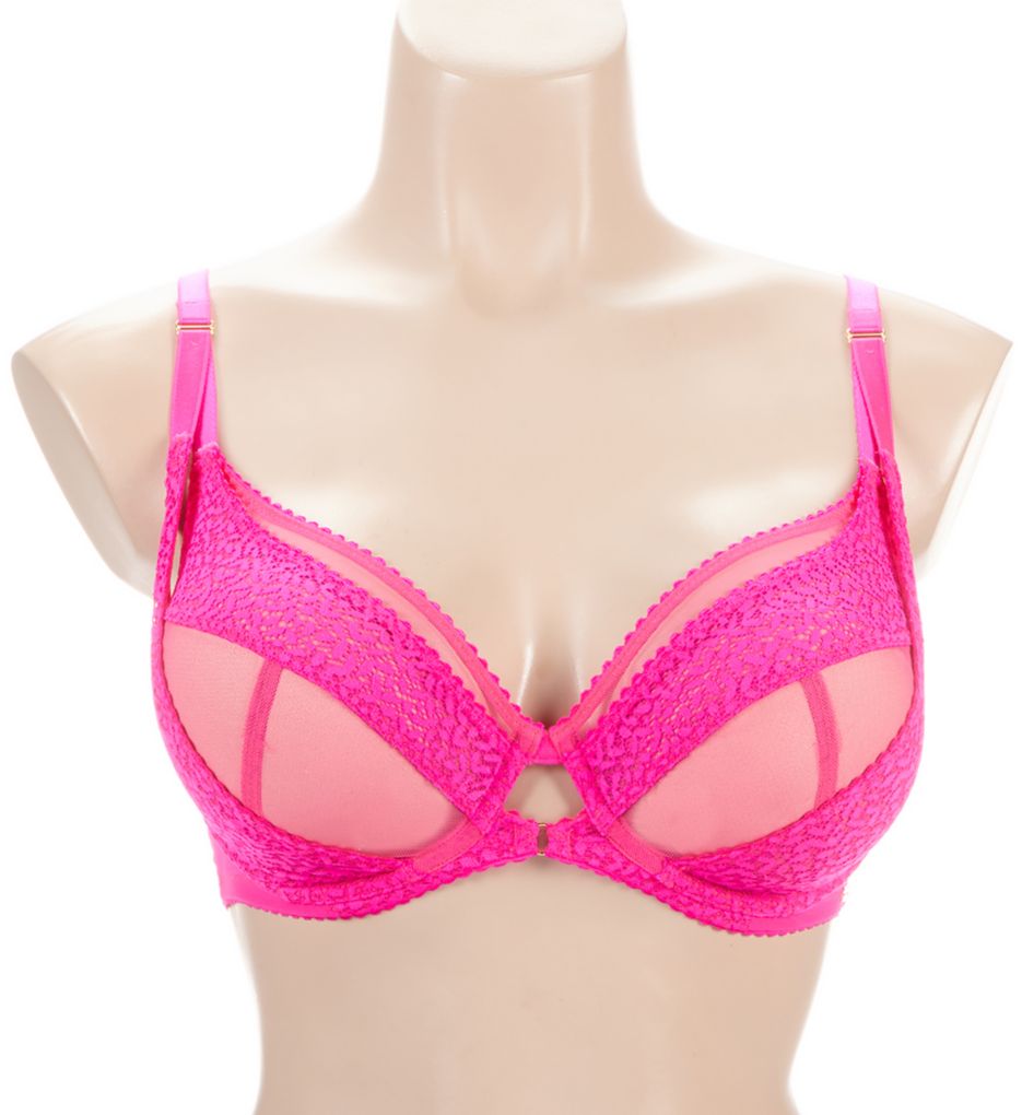 Gossard Glossies Lace Plunge Bra Pink