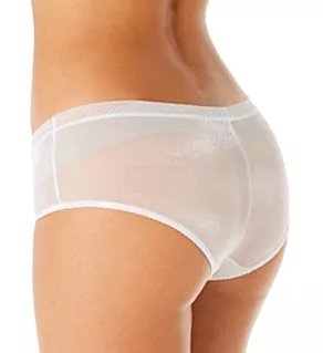Glossies Sheer Short Panty White XS
