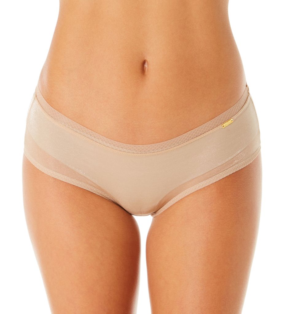 Women's Gossard 6274 Glossies Sheer Short Panty (Nude XL) 