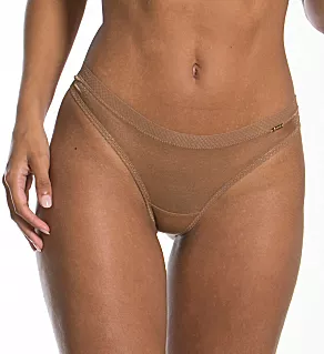 Glossies Sheer Thong Bronze M