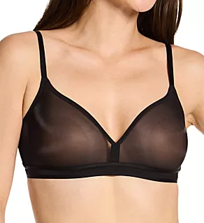 Glossies Sheer Bralette Black 32D