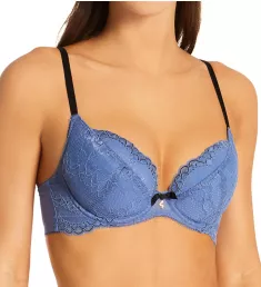 Superboost Lace Padded Plunge Bra Moonlight Blue 32DD