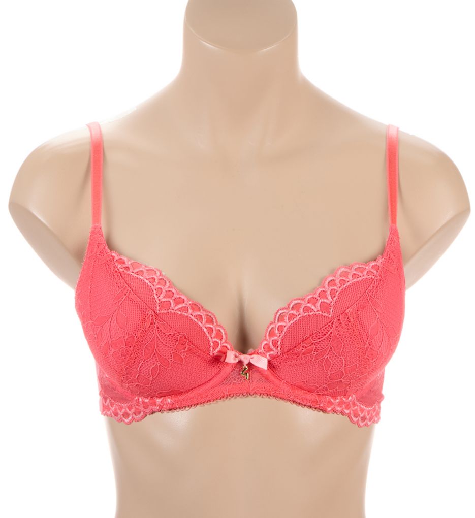 Gossard Superboost Lace Padded Plunge Bra Sugar Coral 34H  - Image 1