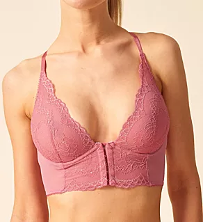 Superboost Lace Deep V Underwire Bralette Mauve pink 30E