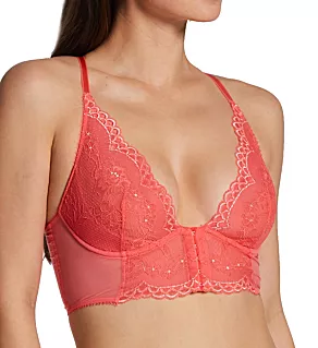 Superboost Lace Deep V Underwire Bralette Sugar Coral 30E