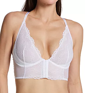 Superboost Lace Deep V Underwire Bralette White 32C