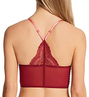 Superboost Lace Deep V Underwire Bralette Cranberry/Raspberry 32B