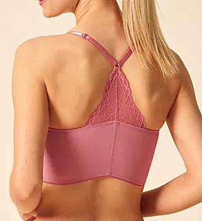 Superboost Lace Deep V Underwire Bralette Mauve pink 30E
