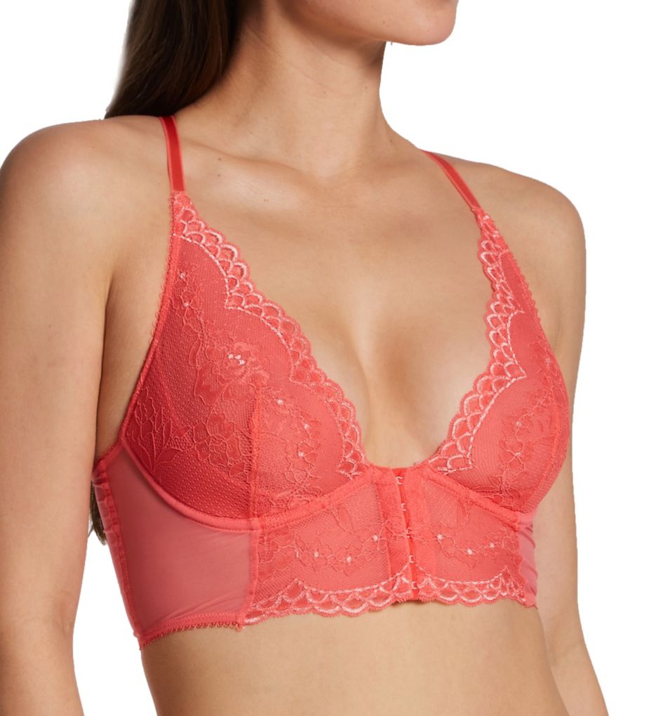 Women's Gossard 7725 Superboost Lace Non-Padded Plunge Bra (Ink