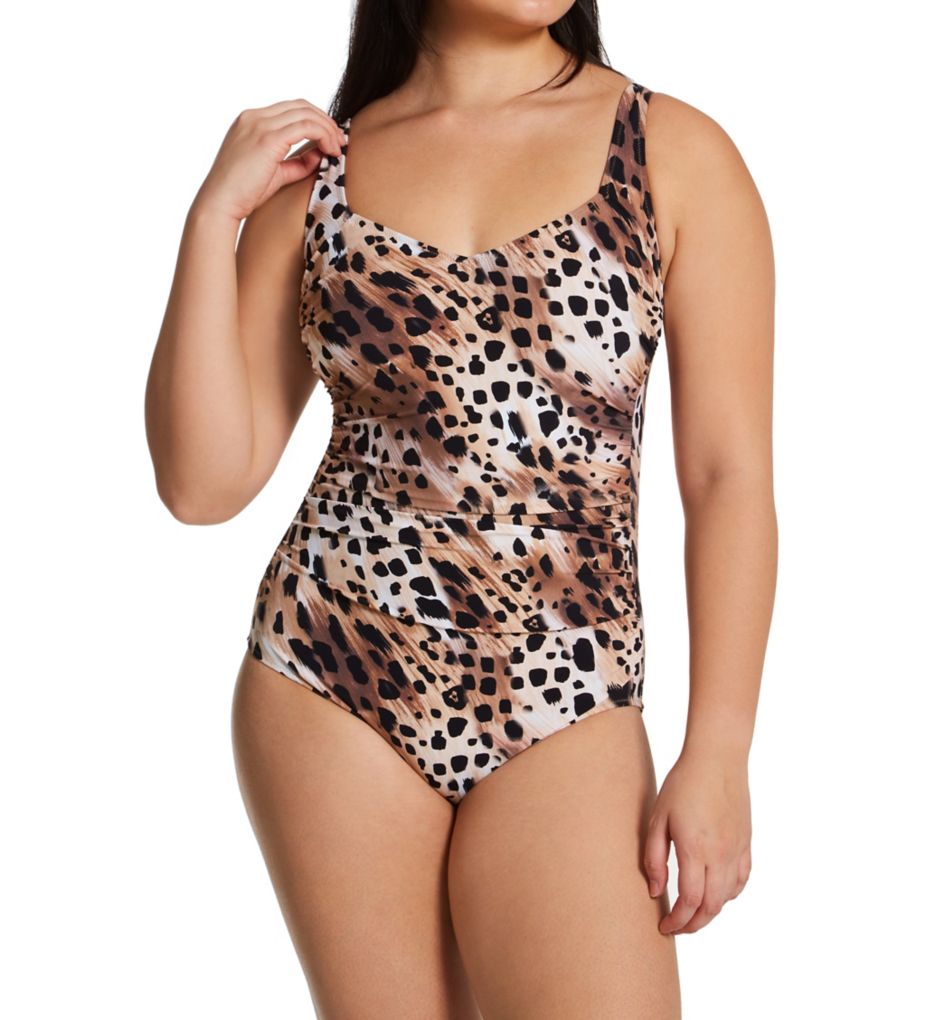 Animalia East Square Neck One Piece Swimsuit