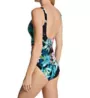 Gottex Dusk Bloom V-Neck Surplice One Piece Swimsuit DB178U - Image 2