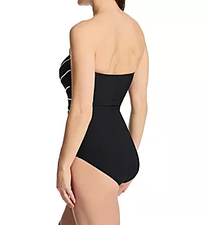 Embrace Bandeau One Piece Swimsuit Black 8
