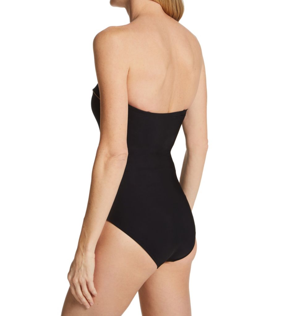 Onyx Bandeau One Piece Swimsuit-bs