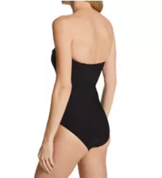 Onyx Bandeau One Piece Swimsuit