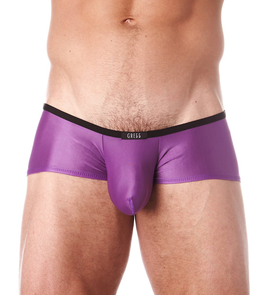 Gregg Homme 100605 Voyeur Hyperstretch Microfiber Low Rise Trunk (Purple)