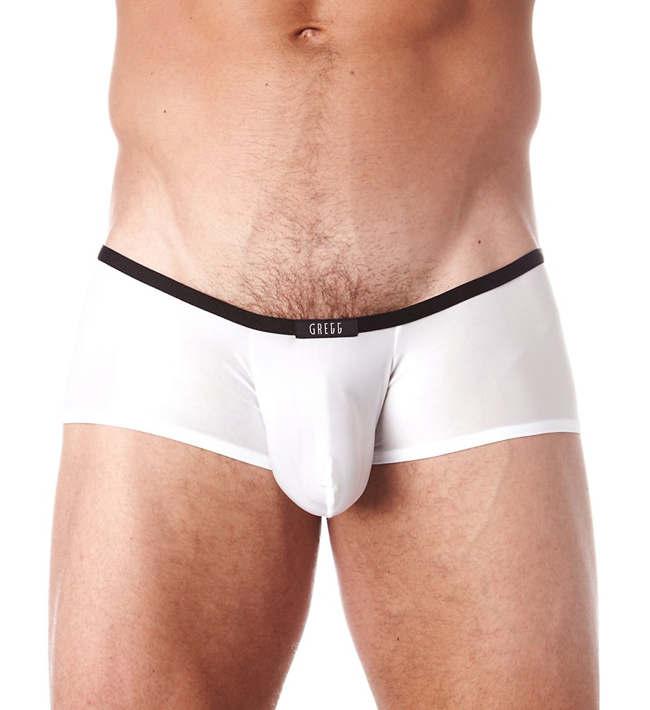 Gregg Homme 100605 Voyeur Hyperstretch Microfiber Low Rise Trunk (White)