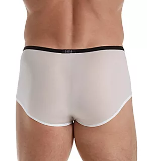Voyeur Hyperstretch Microfiber Low Rise Trunk WHT L