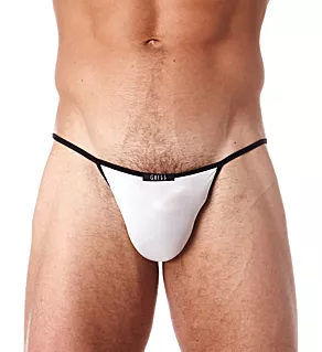 Voyeur Hyperstretch Microfiber Low Rise G-String WHT L