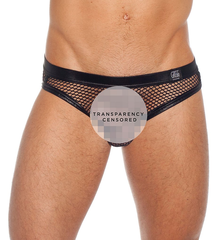 Gregg Homme 110203 Beyond Doubt Hyperstretch All Over Mesh Briefs (Black)