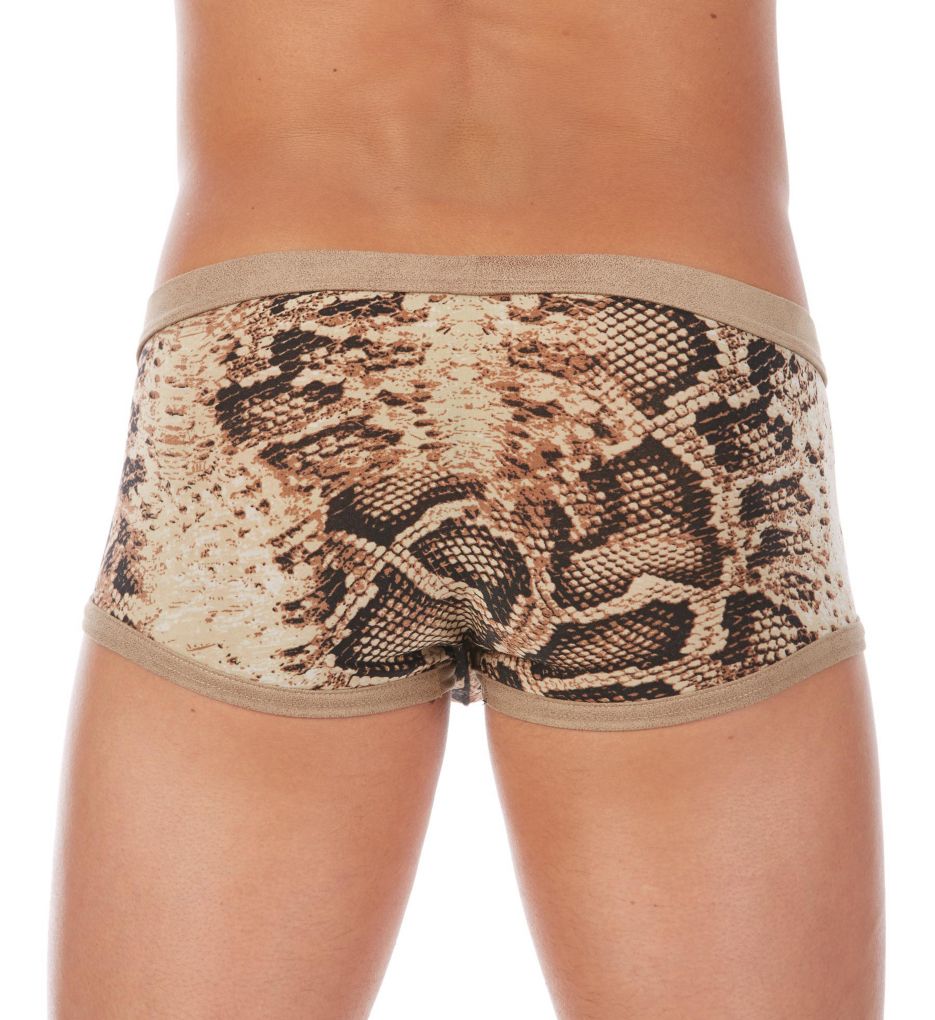 Snakeskin Low Rise Stretch Trunk