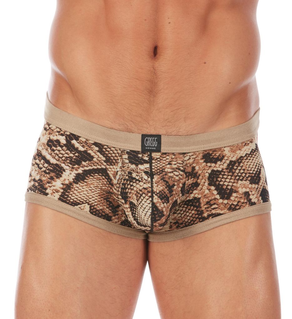 Snakeskin Low Rise Stretch Trunk-fs