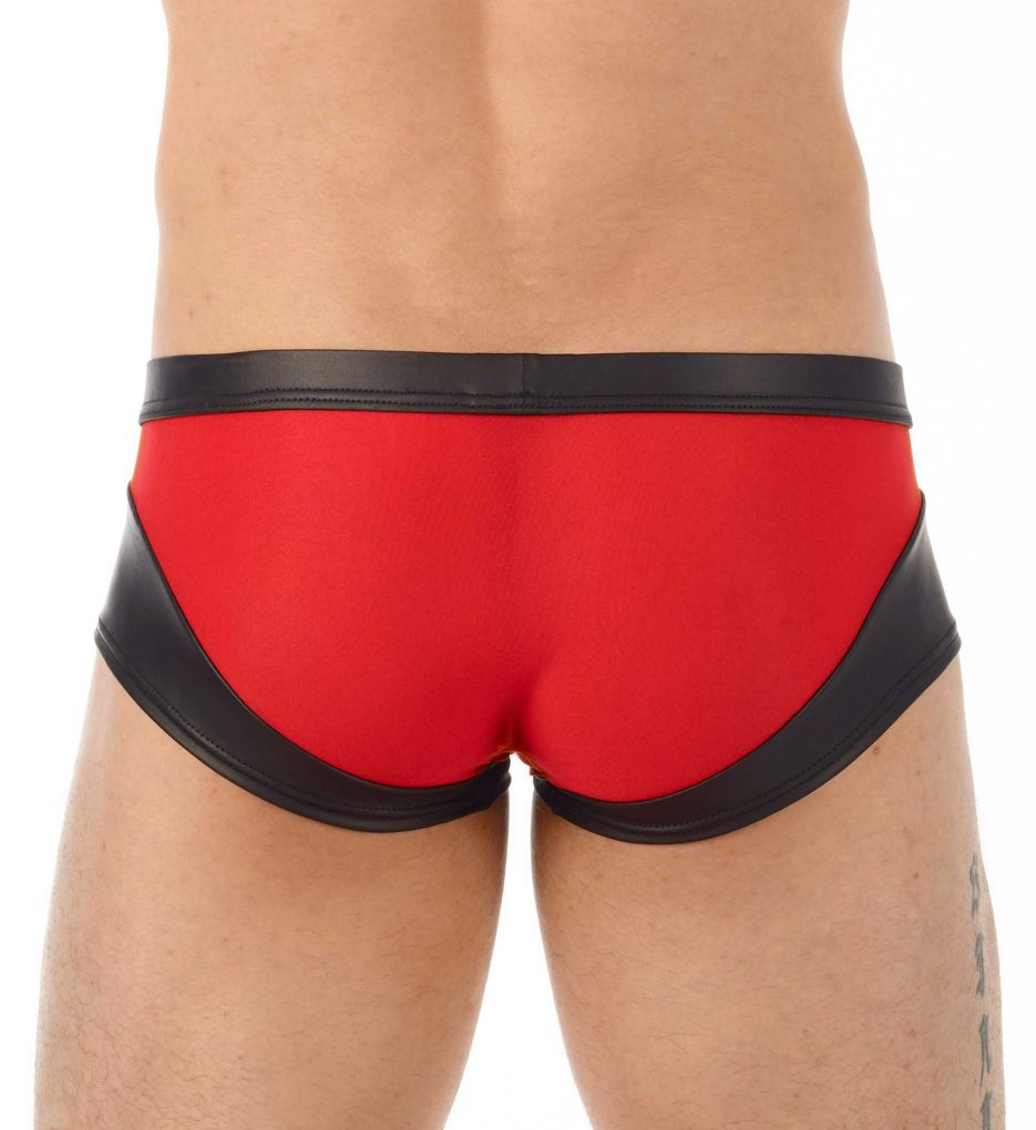 Two-Timer Hyperstretch Faux Leather Boxer Brief