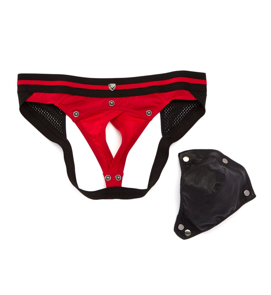 Undo Jockstrap with Detachable Leather Pouch-cs1