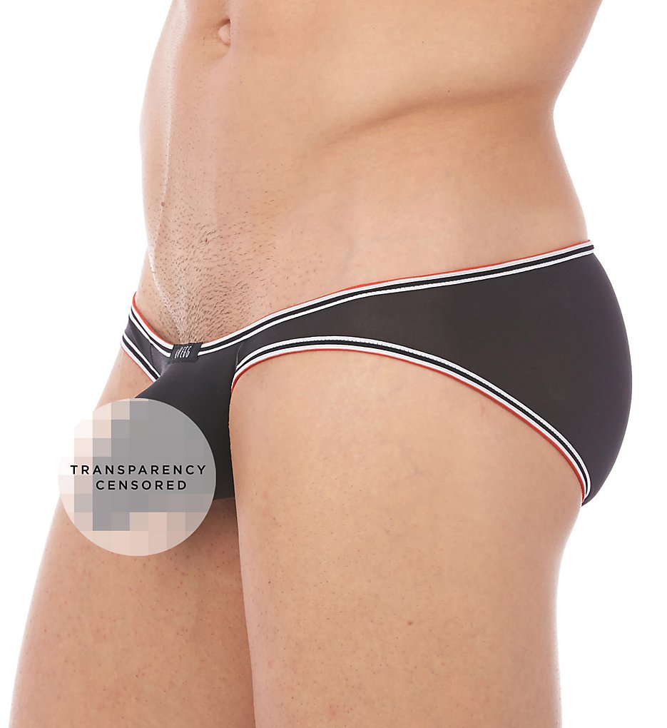 Gregg Homme 140203 Touch Hyperstretch Sheer Low Rise Briefs (Black)