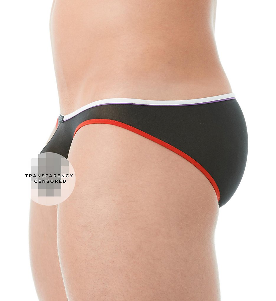 Gregg Homme 142303 Affair Hyperstretch Sheer Low Rise Briefs (Black)