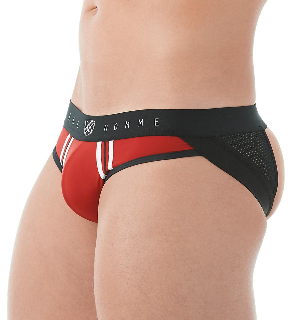 Gregg Homme 142534 Push Up 2.0 Enhancement Jock With Removable Pad (Red)