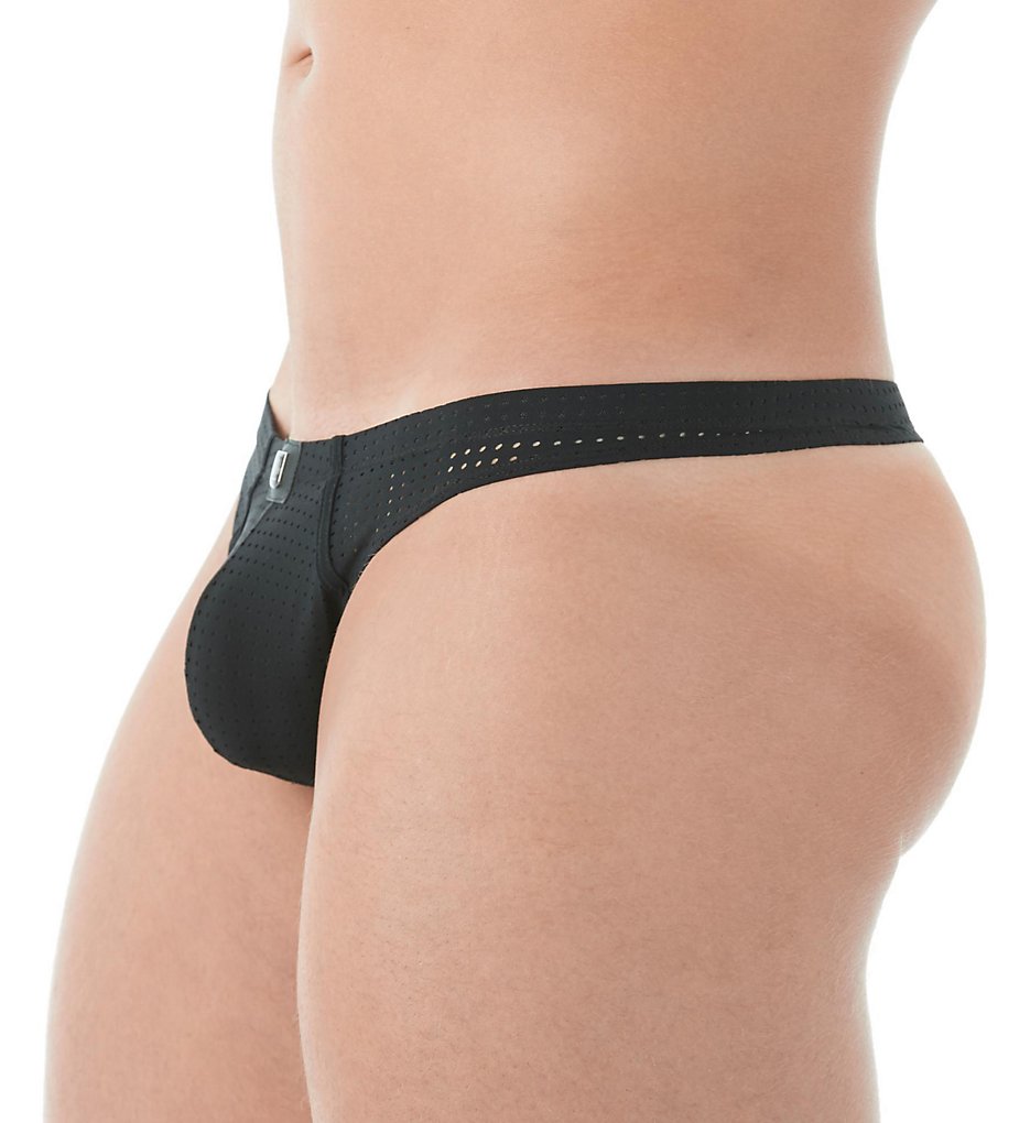Gregg Homme 142604 Drive Breathable Performance Thong (Black)