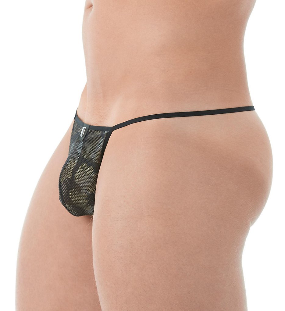 Gregg Homme 143014 Camo Italian Foil Breathable Mesh G-String (Camo)