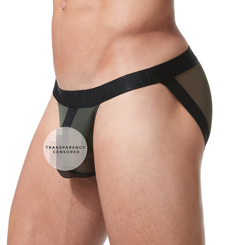 Gregg Homme 152103 Temptation See Through Italian Mesh Briefs (Khaki)