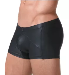 Crave Faux Leather Boxer Brief BLK S