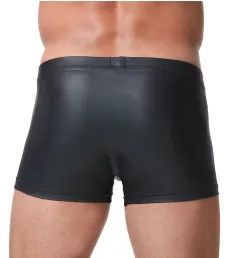 Crave Faux Leather Boxer Brief BLK S