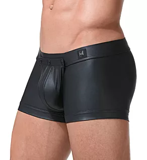Crave Faux Leather Boxer with Detachable Pouch BLK L