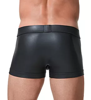 Crave Faux Leather Boxer with Detachable Pouch BLK L