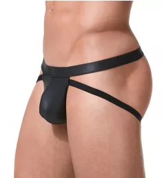 Crave Faux Leather Jock BLK L