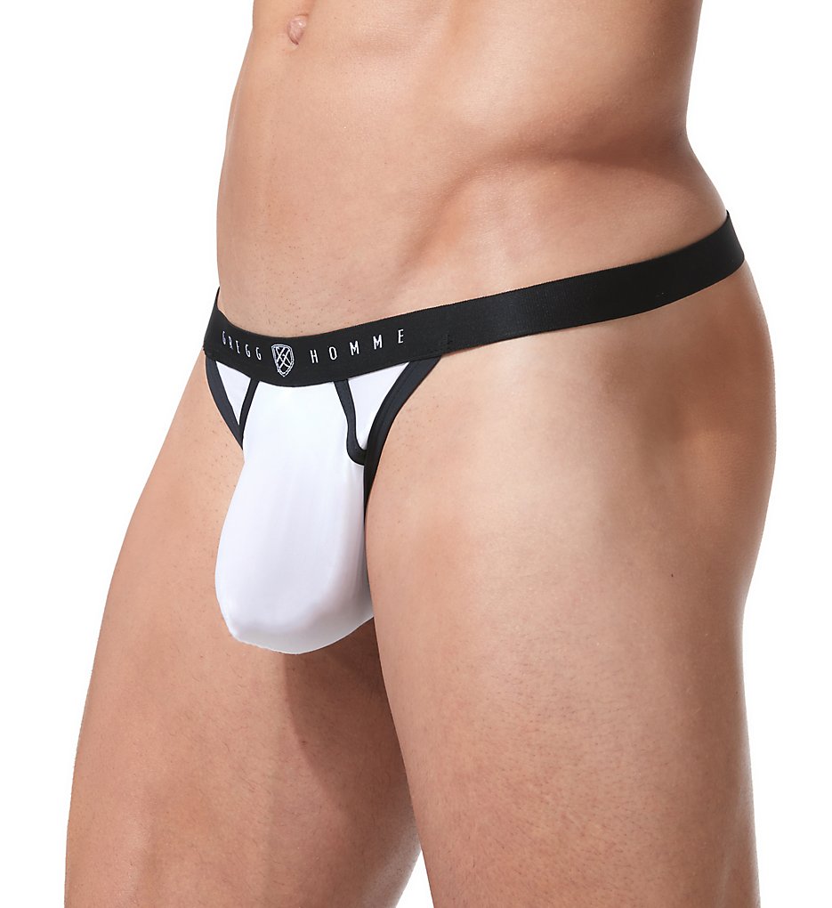 Gregg Homme 152704 Room-Max Large Pouch Thong (White)