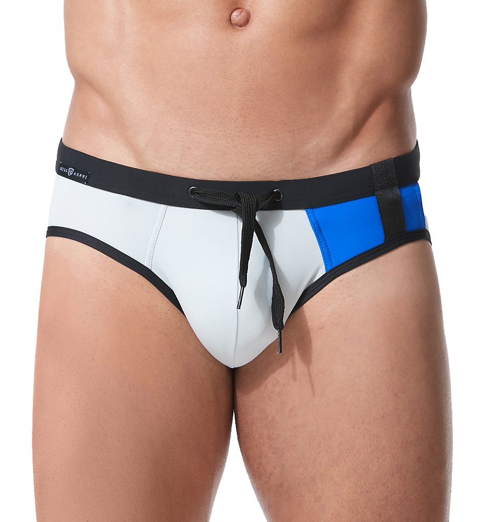 Gregg Homme 153103 Cruising Adjustable Swim Brief (Grey)