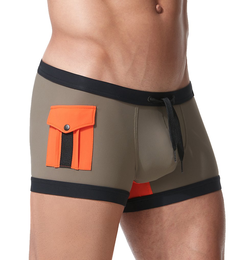 Gregg Homme 153105 Cruising Cargo Swim Trunk (Khaki)