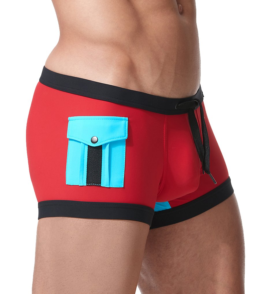 Gregg Homme 153105 Cruising Cargo Swim Trunk (Red)