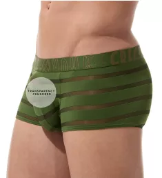 Encore Plus See Through Stripe Trunk Khaki L