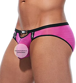 Renegade Peekaboo Sheer Brief PINK S